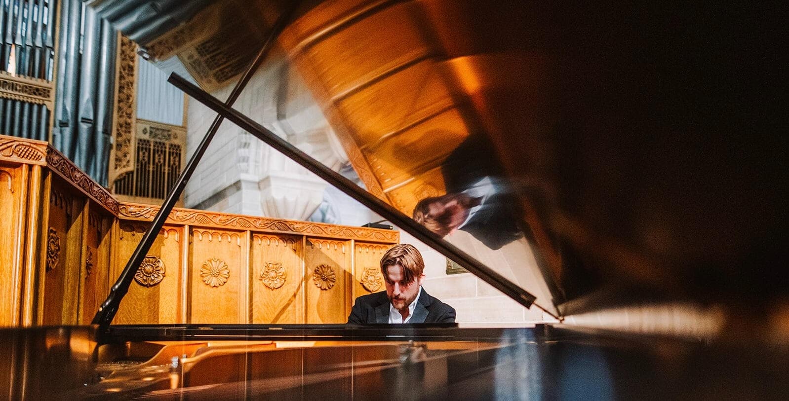 Matt Shill teaching and performing piano — online music lessons